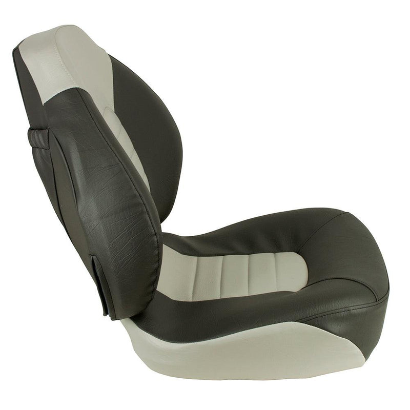 Springfield Fish Pro Mid Back Folding Seat - Charcoal/Grey [1041733] - Essenbay Marine