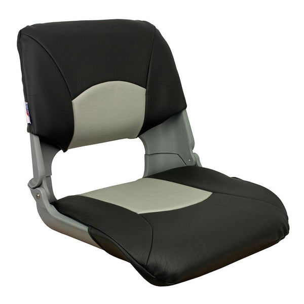 Springfield Skipper Standard Folding Seat - Grey/Charcoal [1061017] - Essenbay Marine
