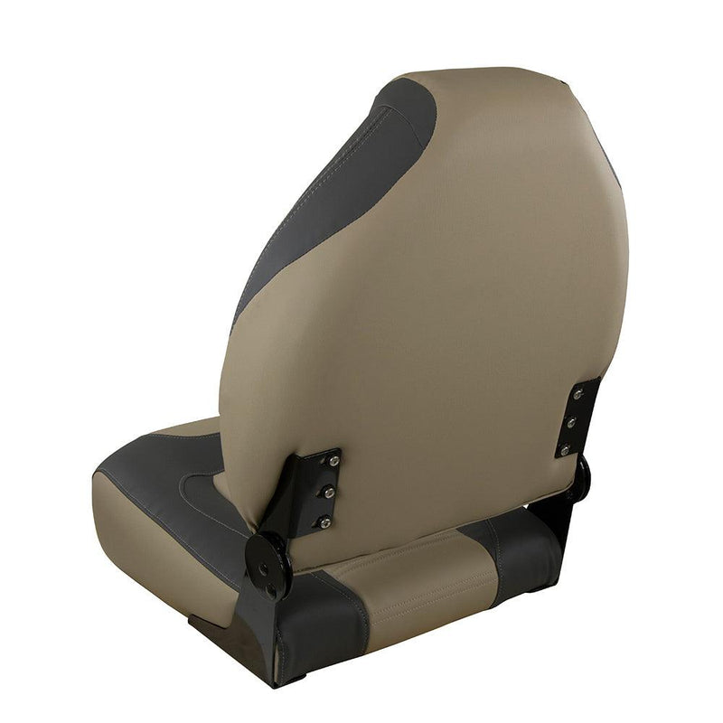 Springfield OEM Series Folding Seat - Charcoal/Tan [1062583] - Essenbay Marine
