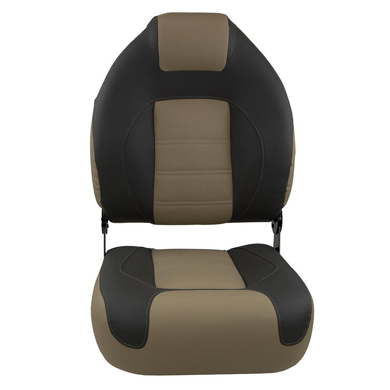 Springfield OEM Series Folding Seat - Charcoal/Tan [1062583] - Essenbay Marine
