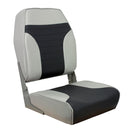 Springfield High Back Multi-Color Folding Seat - Grey/Charcoal [1040663] - Essenbay Marine