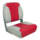 Springfield Economy Multi-Color Folding Seat - Grey/Red [1040655] - Essenbay Marine