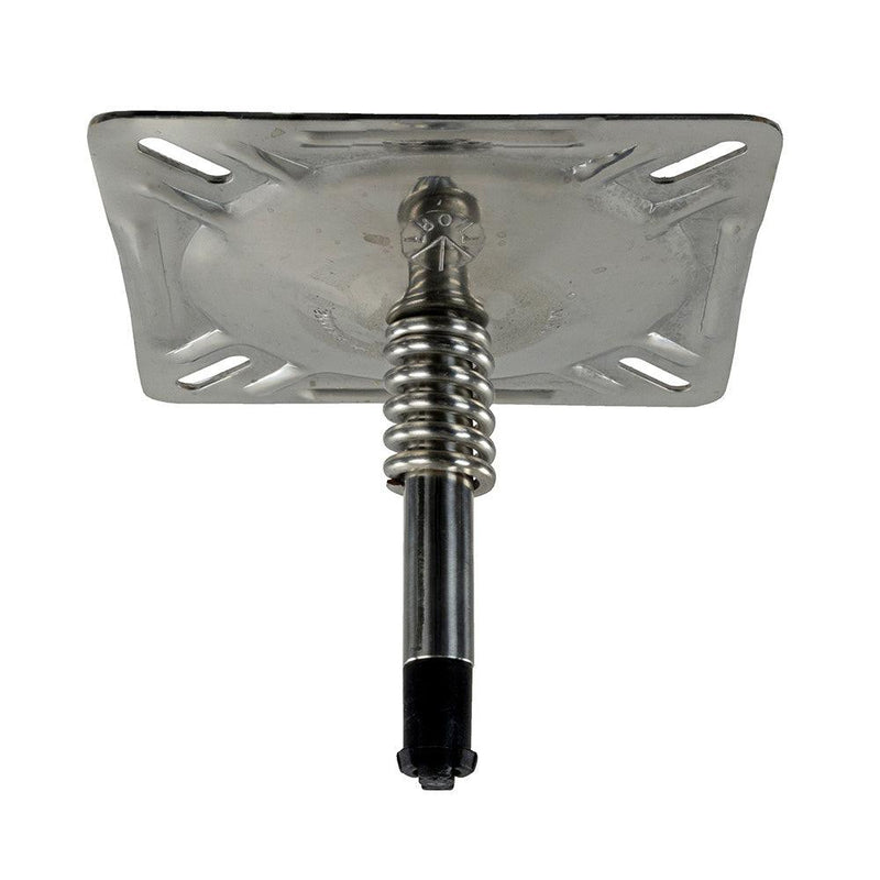 Springfield KingPin 7" x 7" Seat Mount w/Spring - Polished [1614201-PP] - Essenbay Marine