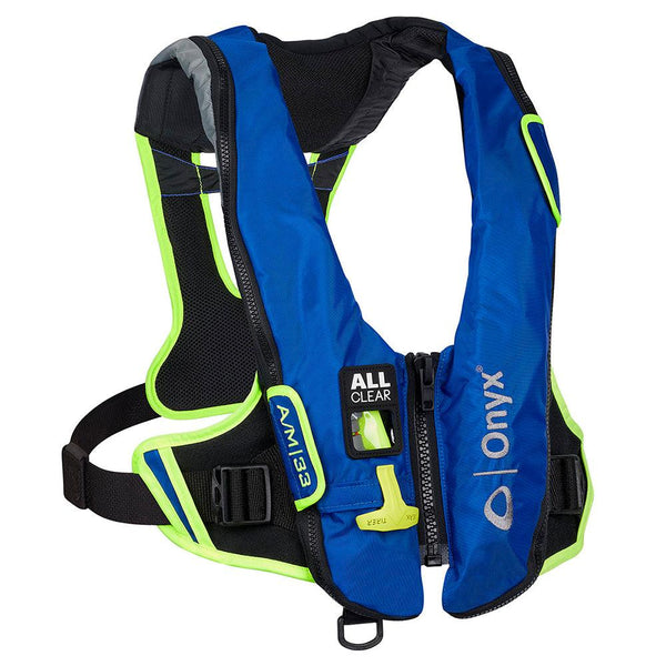 Onyx Impulse A/M-33 All Clear Auto/Manual Inflatable Life Jacket - Blue [132800-500-004-21] - Essenbay Marine