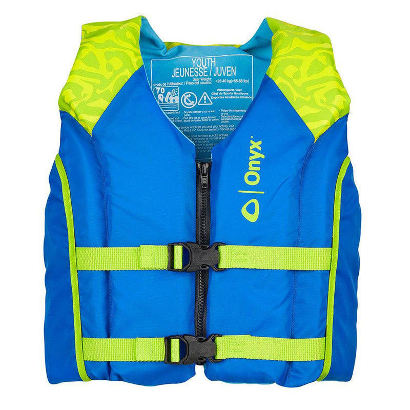 Onyx Shoal All Adventure Youth Paddle  Water Sports Life Jacket - Green [121000-400-002-21] - Essenbay Marine