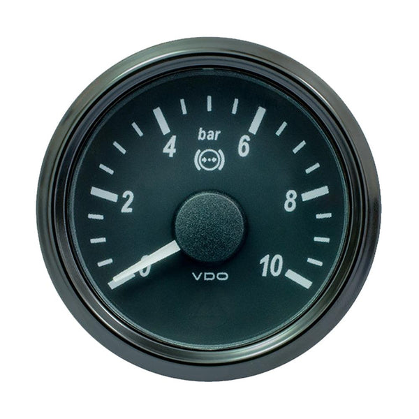 VDO SingleViu 52mm (2-1/16") Brake Pressure Gauge - 15 Bar - 0-180 Ohm [A2C3833450030] - Essenbay Marine