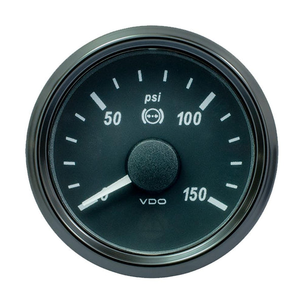 VDO SingleViu 52mm (2-1/16") Brake Pressure Gauge - 150 PSI - 0-180 Ohm [A2C3833480030] - Essenbay Marine