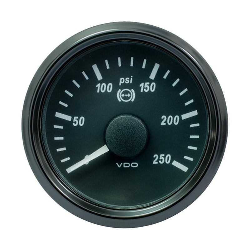 VDO SingleViu 52mm (2-1/16") Brake Pressure Gauge - 250 PSI - 0-4.5V [A2C3832730030] - Essenbay Marine