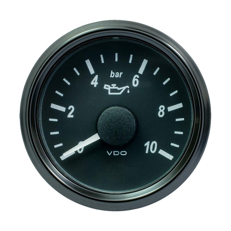 VDO SingleViu 52mm (2-1/16") Oil Pressure Gauge - 10 Bar - 0-180 Ohm [A2C3833170030] - Essenbay Marine