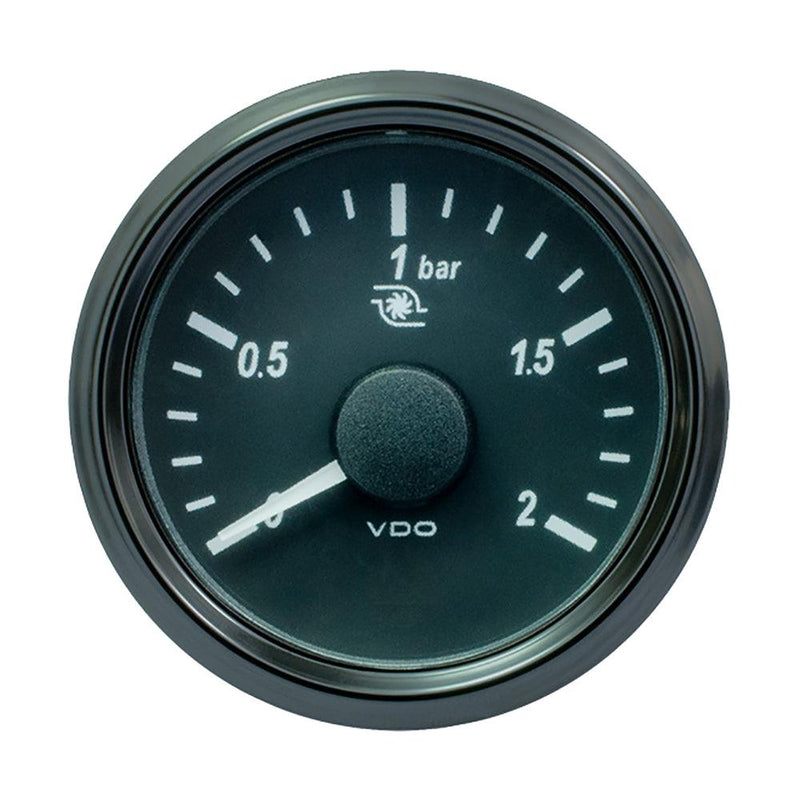 VDO SingleViu 52mm (2-1/16") Turbo Pressure Gauge - 2 Bar - 0-180 Ohm [A2C3833490030] - Essenbay Marine