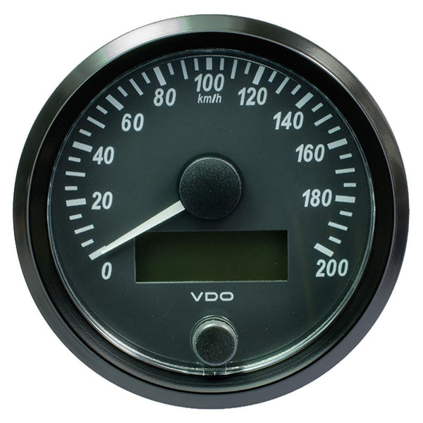 VDO SingleViu 80mm (3-1/8") Speedometer - 200 KM/H [A2C3832940030] - Essenbay Marine