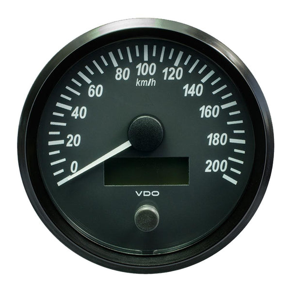 VDO SingleViu 100mm (4") Speedometer - 200 KM/H [A2C3832840030] - Essenbay Marine