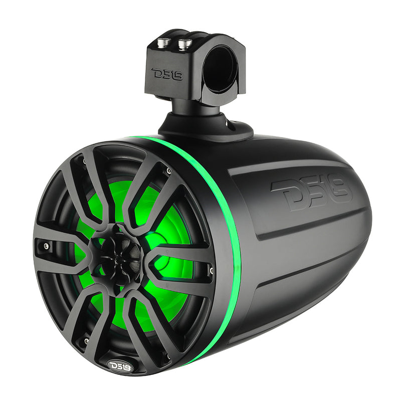 DS18 X Series HYDRO 6.5" Wakeboard Pod Tower Speaker w/RGB LED Lights - 300W - Matte Black [NXL-X6TP/BK] - Essenbay Marine