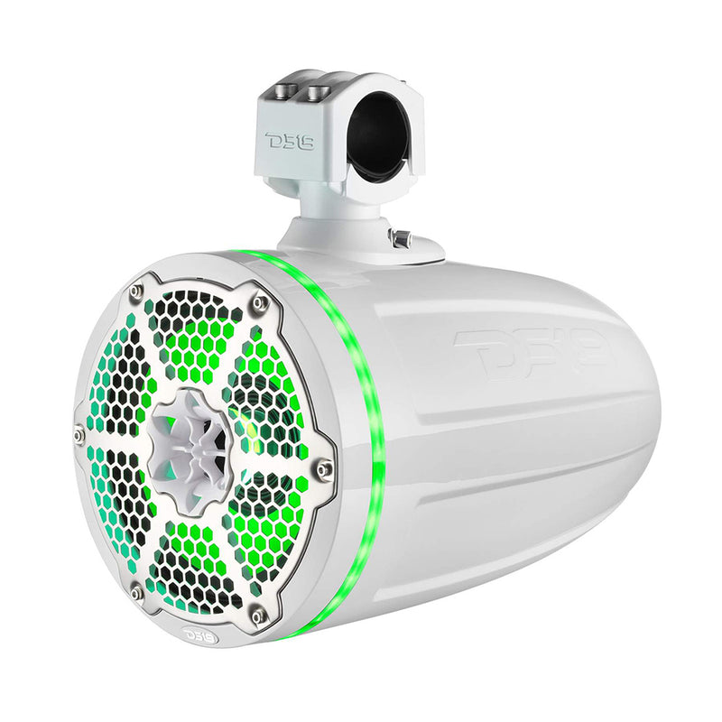 DS18 Hydro 6.5" Neodymium Wakeboard Speakers with 1" Driver and RGB LED Lights - 450W - White [NXL-X6TPNEO/WH] - Essenbay Marine