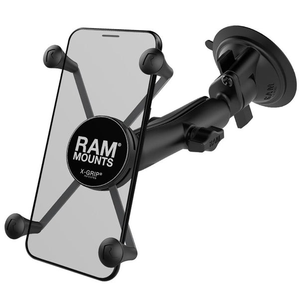RAM Mount RAM X-Grip Large Phone Mount w/RAM Twist-Lock Suction Cup Base [RAM-B-166-C-UN10U] - Essenbay Marine