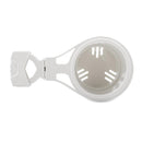 Camco Clamp-On Rail Mounted Cup Holder - Small for Up to 1-1/4" Rail - White [53086] - Essenbay Marine