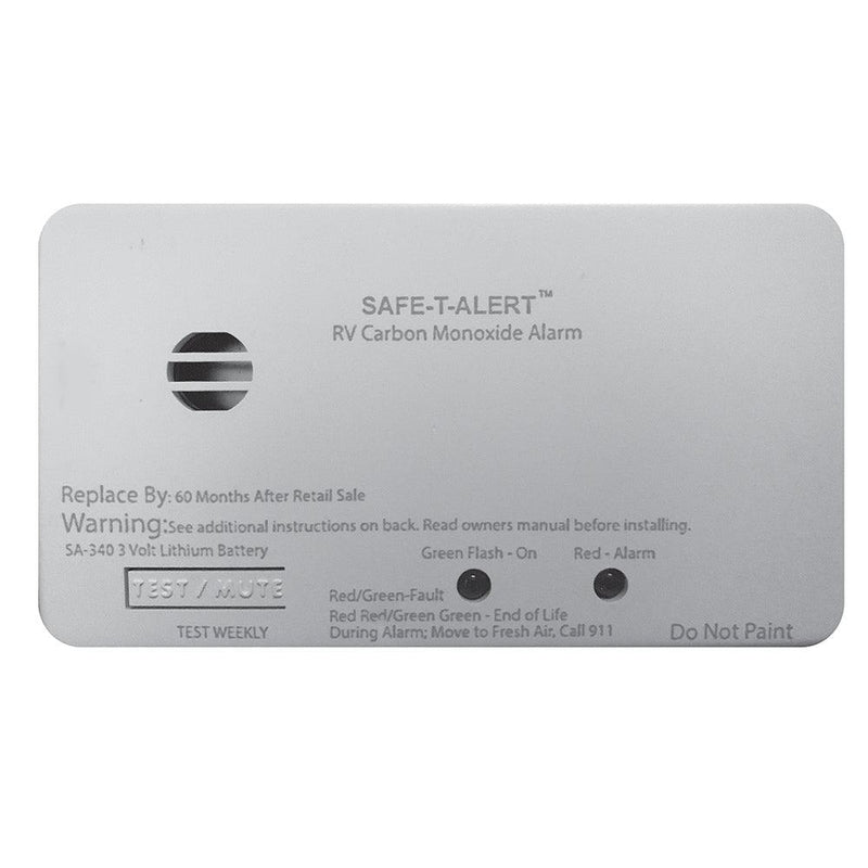 Safe-T-Alert SA-340 White RV/Marine Battery Powered CO2 Detector - Rectangle [SA-340-WT] - Essenbay Marine