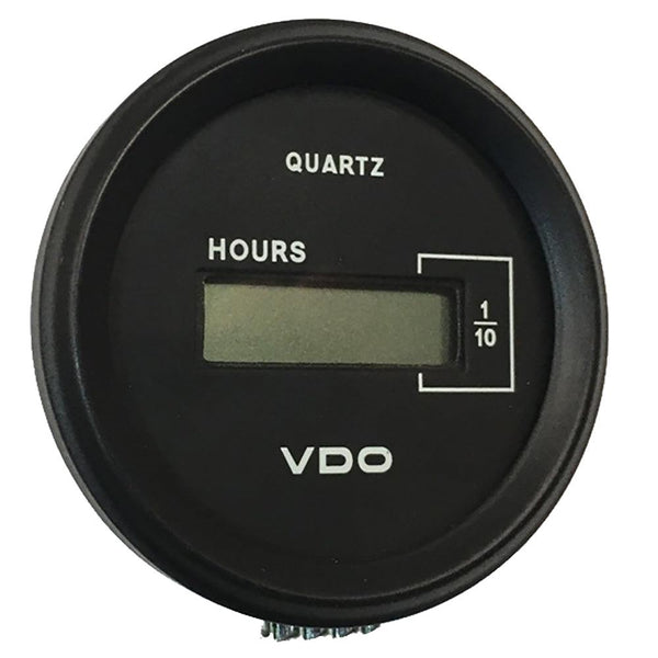 VDO Cockpit Marine 52mm (2-1/16") LCD Hourmeter - Black Dial/Chrome Bezel [331-546] - Essenbay Marine