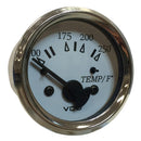 VDO Cockpit Marine 52MM (2-1/16") Water Temp. Gauge - 0-250F - White Dial/Chrome Bezel [310-15277] - Essenbay Marine