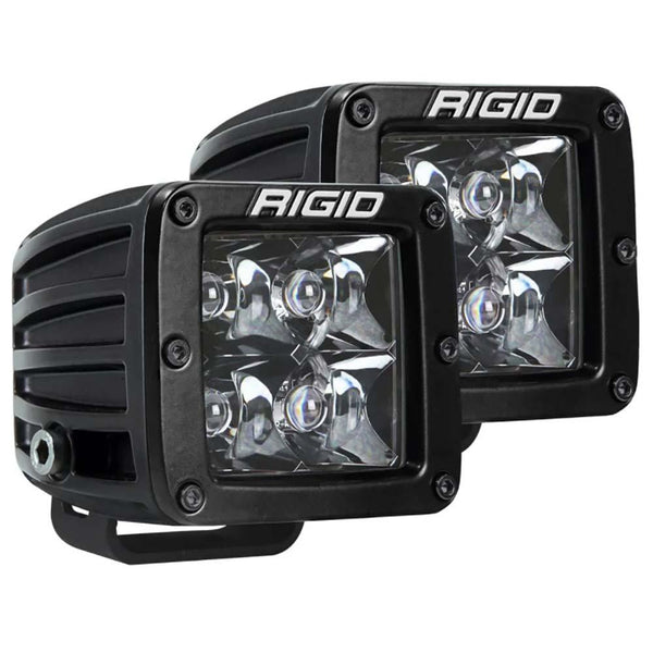 RIGID Industries D-Series Pro Dually Spot Surface Mount Pair - Midnight Edition [202213BLK] - Essenbay Marine