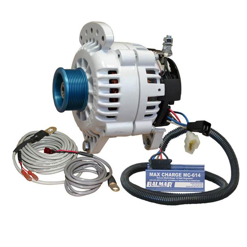 Balmar Alternator 100 AMP Kit 12V 3.15" Dual Foot Saddle J10 Pulley Regulator  Temp Sensor [60-YP-MC-100-J10] - Essenbay Marine