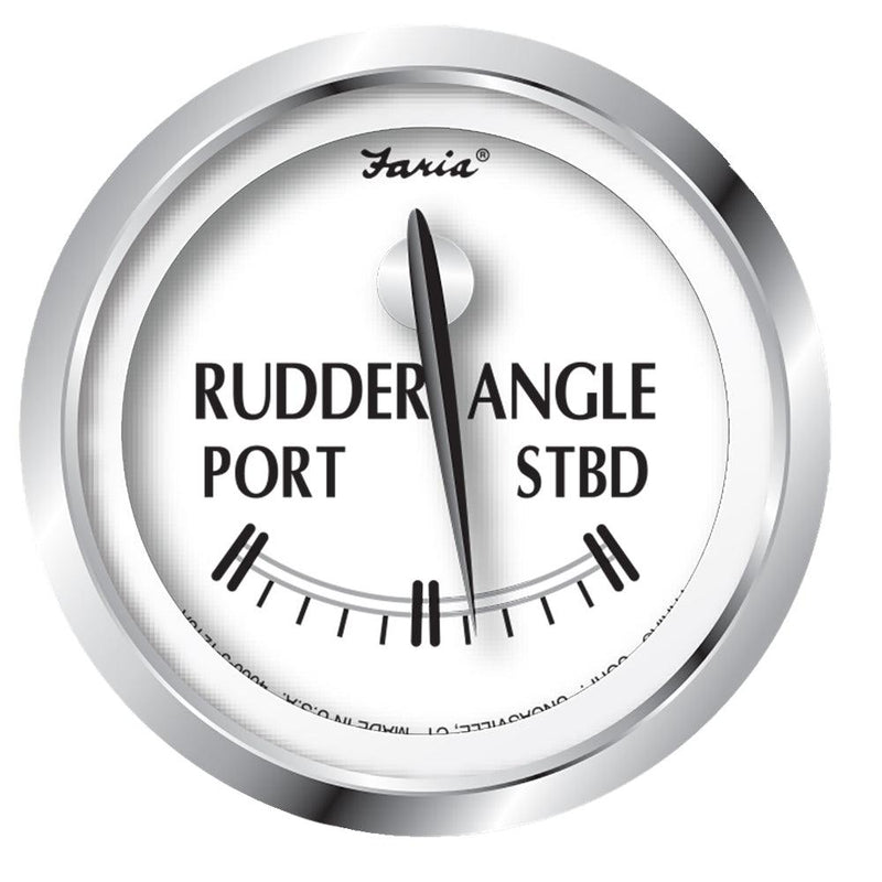 Faria Newport SS 2" Rudder Angle Indicator Gauge [25006] - Essenbay Marine