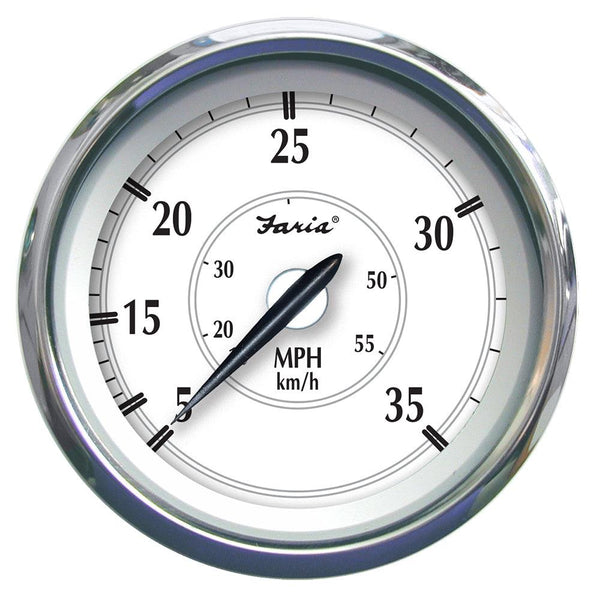 Faria Newport SS 4" Speedometer - 0 to 35 MPH [45008] - Essenbay Marine