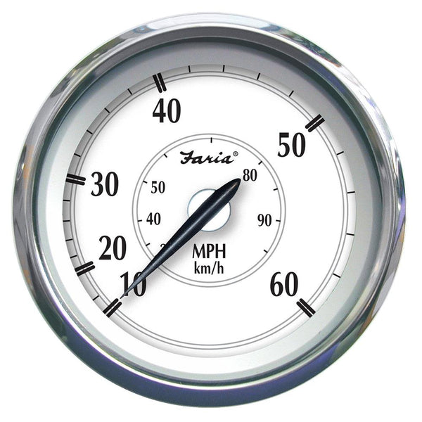 Faria Newport SS 4" Speedometer - 0 to 60 MPH [45010] - Essenbay Marine