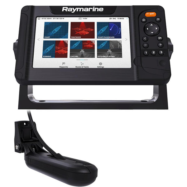 Raymarine Element 7 HV Combo w/HV-100 Transom Mount Transducer  Lighthouse North America Chart [E70532-05-102] - Essenbay Marine