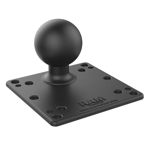 RAM Mount RAM Steel Reinforced 100x100mm VESA Plate w/Ball [RAM-D-246U-IN1] - Essenbay Marine