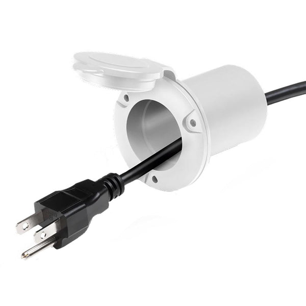 Guest AC Universal Plug Holder - White [150PHW] - Essenbay Marine