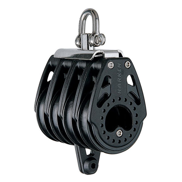 Harken 57mm Quad Block Swivel, Center Becket [HSB380] - Essenbay Marine