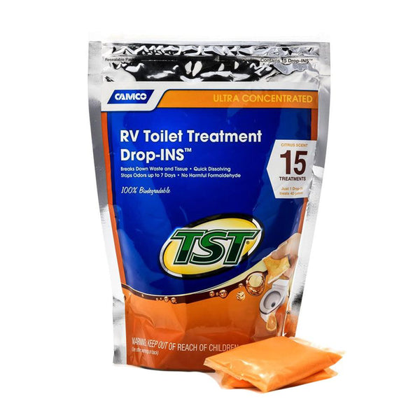 Camco TST Orange RV Toilet Treatment Drop-Ins *15-Pack [41189] - Essenbay Marine