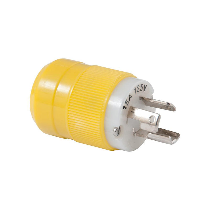 Marinco Locking Plug - 15A, 125V - Yellow [4721CR] - Essenbay Marine