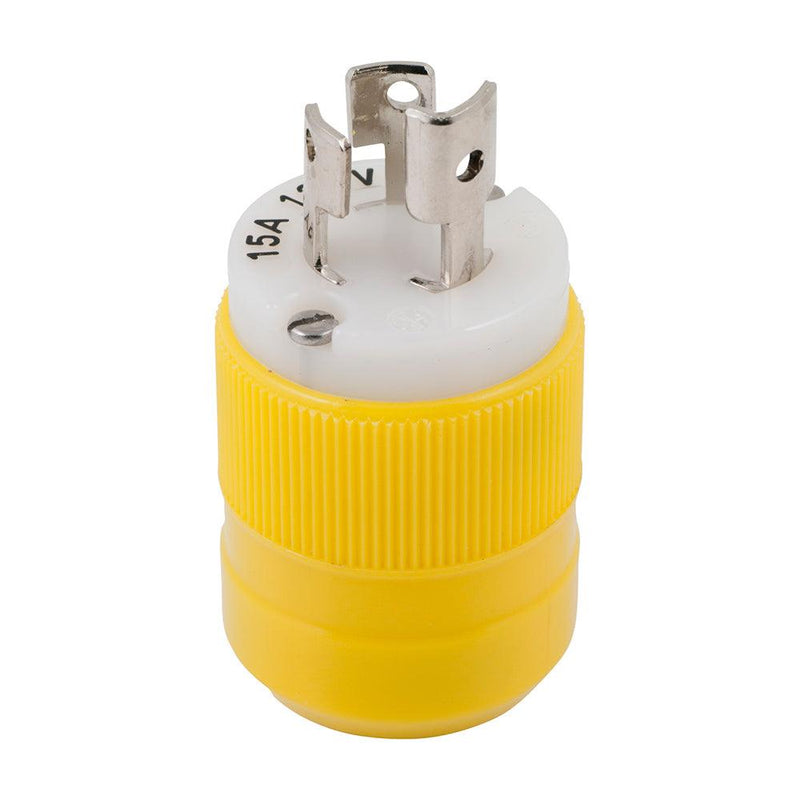 Marinco Locking Plug - 15A, 125V - Yellow [4721CR] - Essenbay Marine