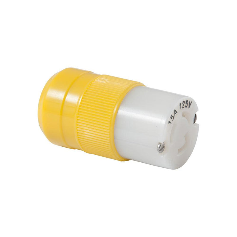 Marinco Locking Connector - 15A, 125V - Yellow [4731CR] - Essenbay Marine