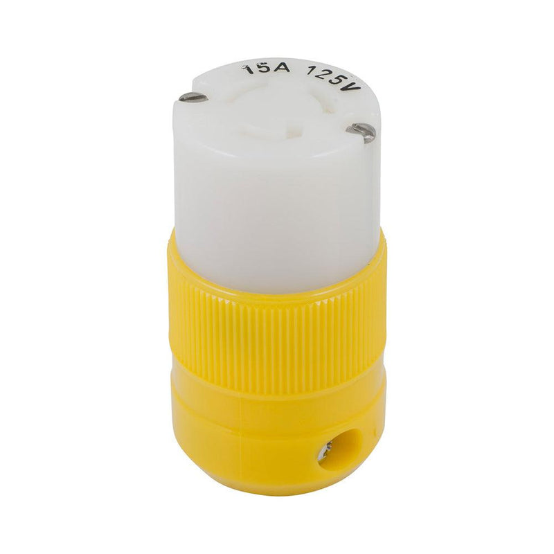 Marinco Locking Connector - 15A, 125V - Yellow [4731CR] - Essenbay Marine