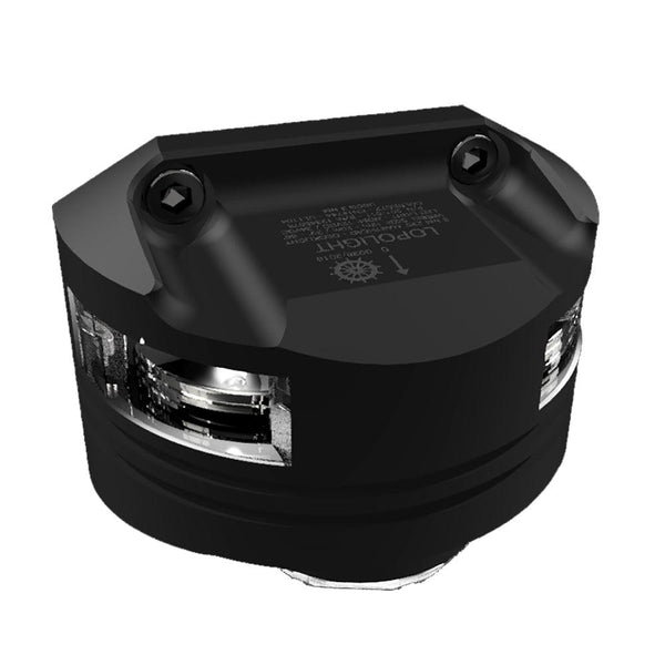 Lopolight Series 201-011 - Masthead Light w/Deck Light - 3NM - Vertical Mount - White - Black Housing [201-011DLX-B-15M] - Essenbay Marine