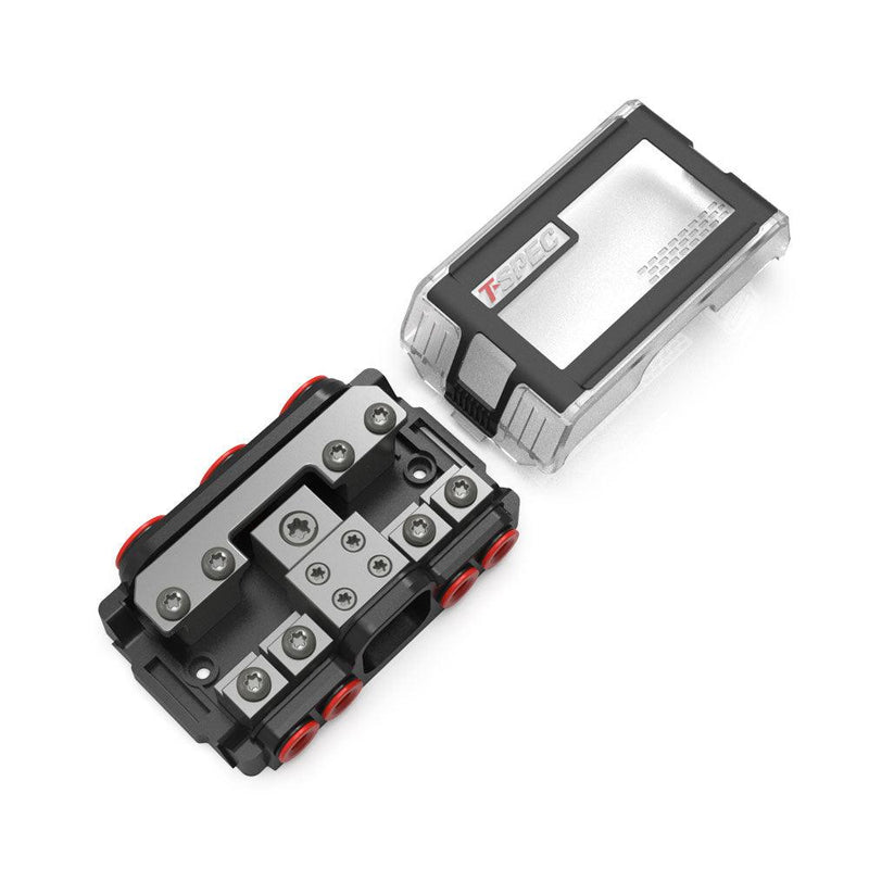 T-Spec VPNB4 MANL 4 Position All-In-One Distribution Block w/Cover [VPNB4] - Essenbay Marine