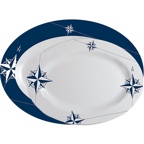 Marine Business Melamine Oval Serving Platters Set - NORTHWIND - Set of 2 [15009] - Essenbay Marine