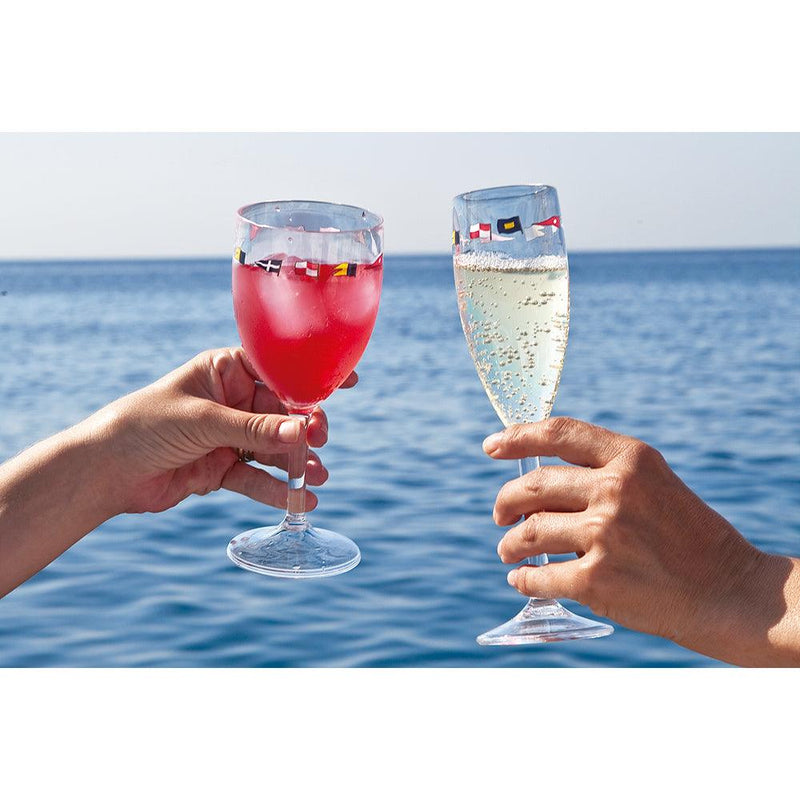 Marine Business Champagne Glass Set - REGATA - Set of 6 [12105C] - Essenbay Marine