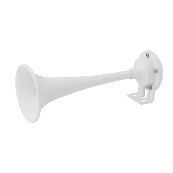 Marinco White Epoxy Coated Single Trumpet Mini Air Horn [10104] - Essenbay Marine