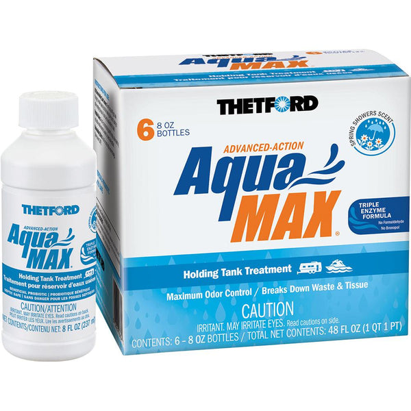 Thetford AquaMax Holding Tank Treatment - 6-Pack - 8oz Liquid - Spring Shower Scent [96634] - Essenbay Marine