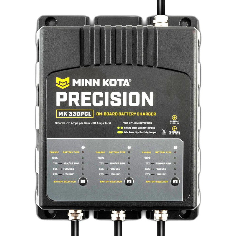 Minn Kota On-Board Precision Charger MK-330 PCL 3 Bank x 10 AMP LI Optimized Charger [1833301] - Essenbay Marine