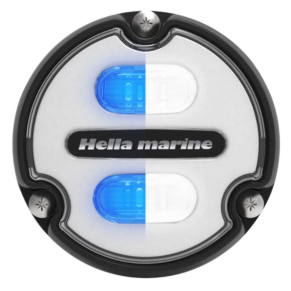 Hella Marine Apelo A1 Blue White Underwater Light - 1800 Lumens - Black Housing - White Lens [016145-011] - Essenbay Marine