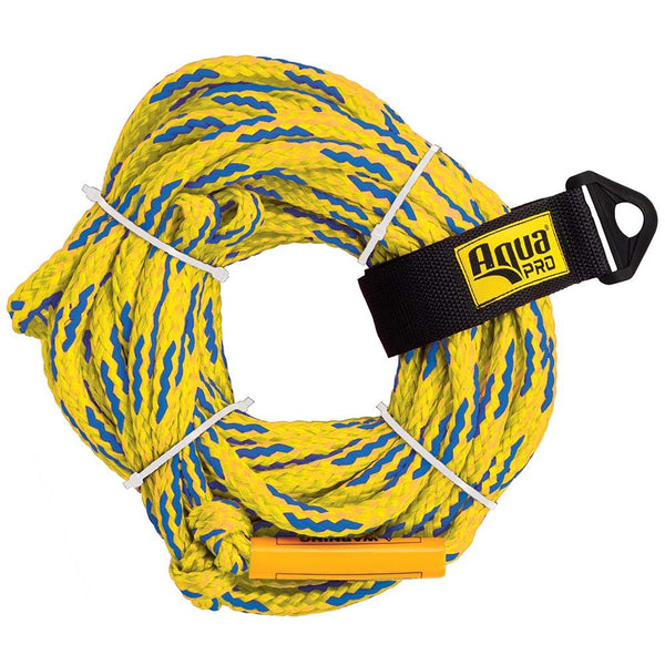 Aqua Leisure 4-Person Floating Tow Rope - 4,100lb Tensile - Yellow [APA20452] - Essenbay Marine