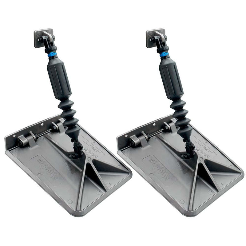 Nauticus SX 9.5 x 10 Smart Tabs 12-16 Boats w/40lb Actuators - 40-80HP - Gunmetal Grey [SXG9510-40] - Essenbay Marine