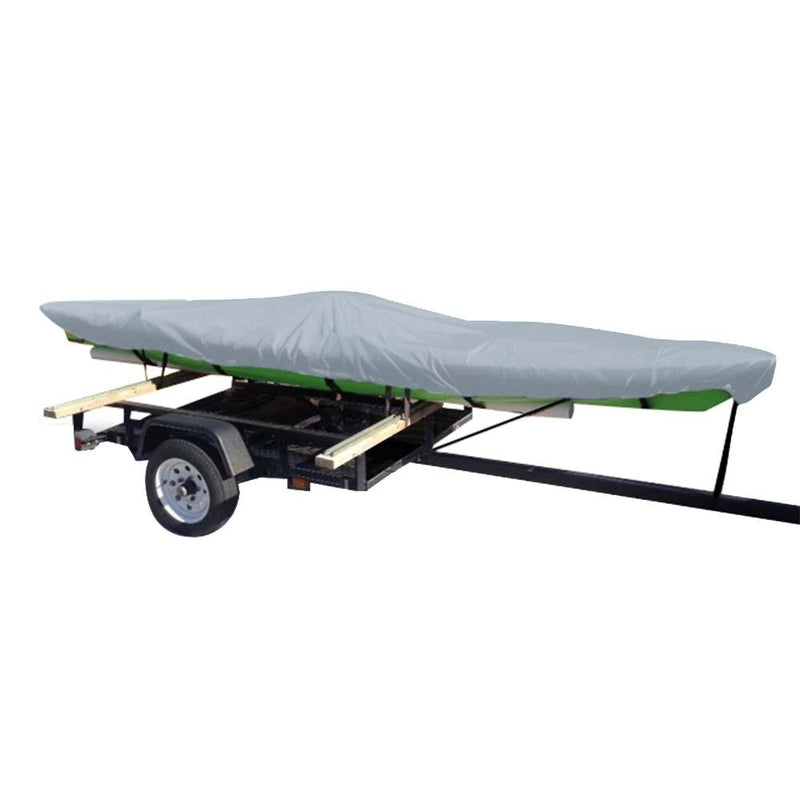 Carver Poly-Flex II Styled-to-Fit Cover f/13.5 Fishing Kayaks Trailerable- Grey [4013F-10] - Essenbay Marine