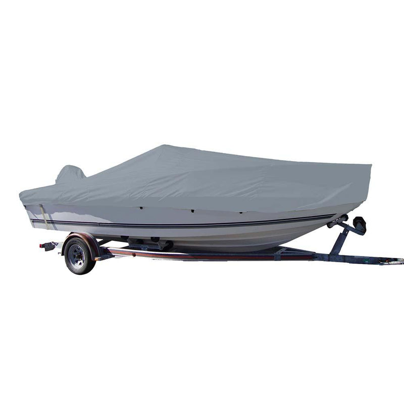 Carver Sun-DURA Styled-to-Fit Boat Cover f/18.5 V-Hull Center Console Fishing Boat - Grey [70018S-11] - Essenbay Marine