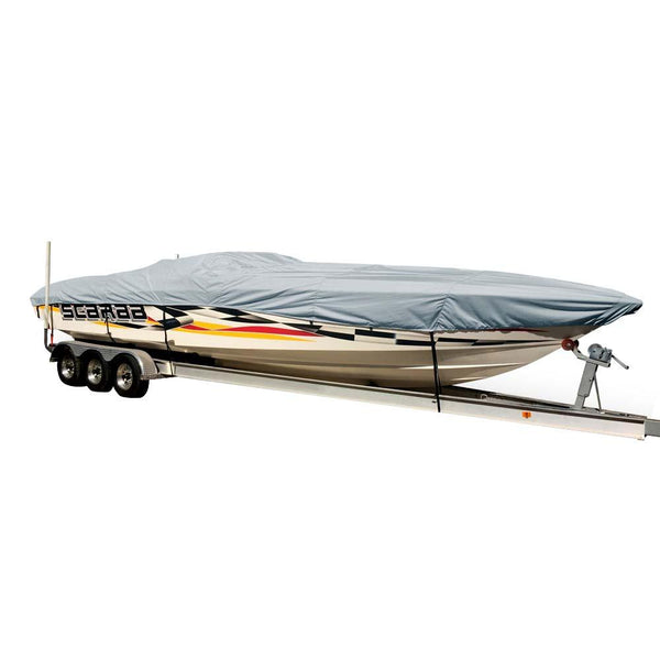 Carver Sun-DURA Styled-to-Fit Boat Cover f/29.5 Performance Style Boats - Grey [74329S-11] - Essenbay Marine